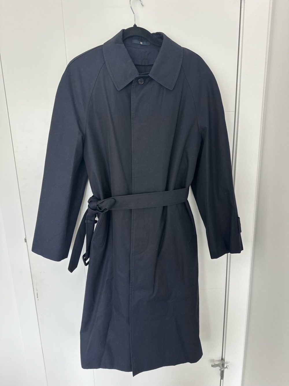 Vintage Maestro Navy Trench Coat Removable Lining Belted Classic Coat Old Money